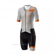 2021 Maillot Cyclisme Castelli Gris Manches Courtes et Cuissard