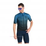 2022 Maillot Cyclisme Gore Noir Bleu Manches Courtes et Cuissard