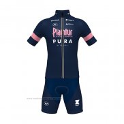 2022 Maillot Cyclisme Plantur Pura Profond Bleu Manches Courtes et Cuissard