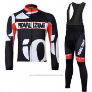 2010 Maillot Cyclisme Pearl Izumi Noir et Blanc Manches Longues et Cuissard