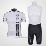 2011 Maillot Cyclisme Assos Blanc et Noir Manches Courtes et Cuissard