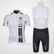 2011 Maillot Cyclisme Assos Blanc et Noir Manches Courtes et Cuissard