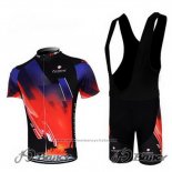 2012 Maillot Cyclisme Nalini Rouge et Noir Manches Courtes et Cuissard