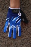 2012 Saxo Bank Gants Doigts Longs Ciclismo Bleu