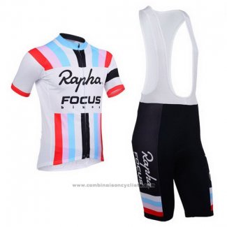 2013 Maillot Cyclisme Rapha Blanc Manches Courtes et Cuissard