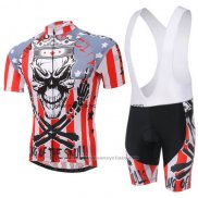 2013 Maillot Cyclisme Rock Racing Rouge et Blanc Manches Courtes et Cuissard