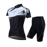 2014 Maillot Cyclisme Femme Nalini Blanc et Noir Manches Courtes et Cuissard