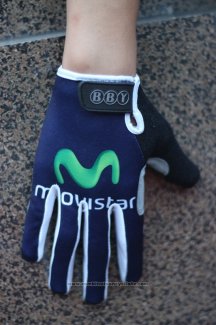 2014 Movistar Gants Doigts Longs Ciclismo