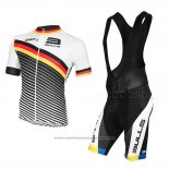 2015 Maillot Cyclisme Bulls Blanc et Noir Manches Courtes et Cuissard