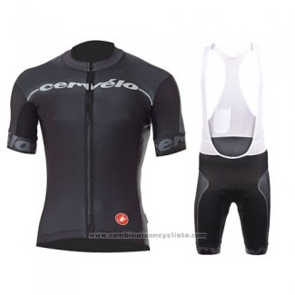 2016 Maillot Cyclisme Castelli Cervelo et Noir Manches Courtes et Cuissard