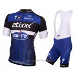 2016 Maillot Cyclisme Etixx Quick Step Blanc et Bleu Manches Courtes et Cuissard