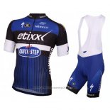 2016 Maillot Cyclisme Etixx Quick Step Blanc et Bleu Manches Courtes et Cuissard