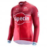 2017 Maillot Cyclisme Katusha Alpecin Rouge Manches Longues et Cuissard