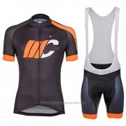 2018 Maillot Cyclisme Cipollini Easy Noir et Orange Manches Courtes et Cuissard