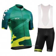 2018 Maillot Cyclisme Northwave Blade Vert Manches Courtes et Cuissard