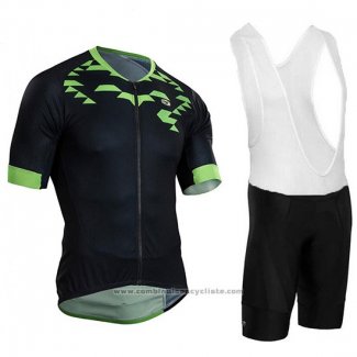 2018 Maillot Cyclisme Sugoi RS Training Noir et Vert Manches Courtes et Cuissard