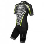 2020 Maillot Cyclisme One Way Noir Jaune Manches Courtes et Cuissard