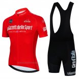 2022 Maillot Cyclisme Giro D'italie Rouge Manches Courtes et Cuissard
