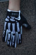 Skull Gants Doigts Longs Ciclismo Noir et Gris