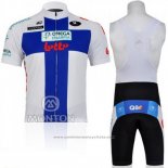 2011 Maillot Cyclisme Omega Pharma Lotto Champion Finlande Manches Courtes et Cuissard