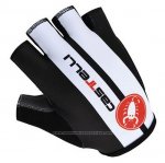 2012 Castelli Gants Ete Ciclismo Blanc et Noir
