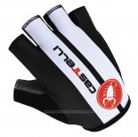 2012 Castelli Gants Ete Ciclismo Blanc et Noir