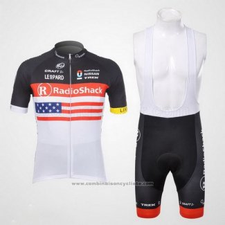 2012 Maillot Cyclisme Radioshack Champion Etats-Unis Manches Courtes et Cuissard