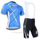 2014 Maillot Cyclisme Fox Azur Manches Courtes et Cuissard