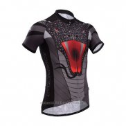 2014 Maillot Cyclisme Fox Cyclingbox Noir et Gris Manches Courtes et Cuissard