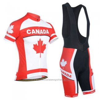 2014 Maillot Cyclisme Monton Champion Canada Manches Courtes et Cuissard