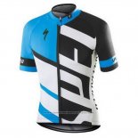 2016 Maillot Cyclisme Specialized Blanc et Azur Manches Courtes et Cuissard