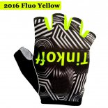 2016 Saxo Bank Tinkoff Gants Ete Ciclismo Noir et Jaune