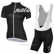 2017 Maillot Cyclisme Femme Nalini Wave Profond Noir Manches Courtes et Cuissard