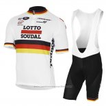 2017 Maillot Cyclisme Lotto Soudal Champion Allemagne Manches Courtes et Cuissard