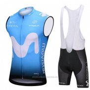 2018 Gilet Coupe-vent Movistar Bleu