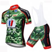 2019 Maillot Cyclisme Armee De Terre Camouflage Manches Courtes et Cuissard