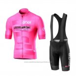 2019 Maillot Cyclisme Giro d'Italia Rose Manches Courtes et Cuissard