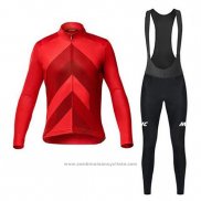 2020 Maillot Cyclisme Mavic Rouge Manches Longues et Cuissard