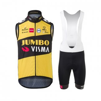 2021 Gilet Coupe-vent Jumbo Visma Jaune Noir