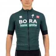 2021 Maillot Cyclisme Bora-Hansgrone Vert Manches Courtes et Cuissard