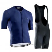 2021 Maillot Cyclisme Northwave Bleu Manches Courtes et Cuissard