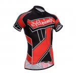 2014 Maillot Cyclisme Fox Cyclingbox Rouge et Noir Manches Courtes et Cuissard