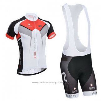 2014 Maillot Cyclisme Nalini Rouge et Blanc Manches Courtes et Cuissard