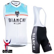 2015 Gilet Coupe-vent Bianchi Blanc et Bleu