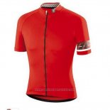 2016 Maillot Cyclisme Specialized Brillant Rouge Manches Courtes et Cuissard