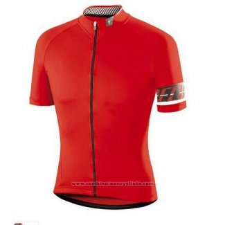 2016 Maillot Cyclisme Specialized Brillant Rouge Manches Courtes et Cuissard