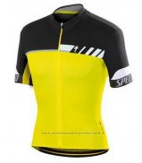 2016 Maillot Cyclisme Specialized Jaune Manches Courtes et Cuissard