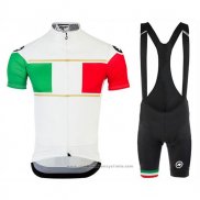 2017 Maillot Cyclisme Assos Champion Italie Manches Courtes et Cuissard