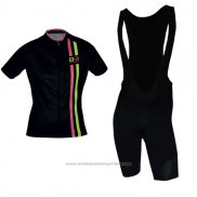 2017 Maillot Cyclisme Femme Biemme Noir Manches Courtes et Cuissard