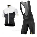 2017 Maillot Cyclisme Mavic Noir et Blanc Manches Courtes et Cuissard